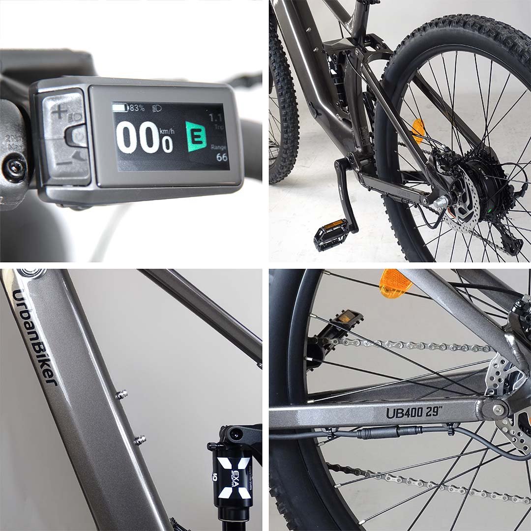 VTT Électrique UrbanBiker UB400B Tout Suspendu – Image 6