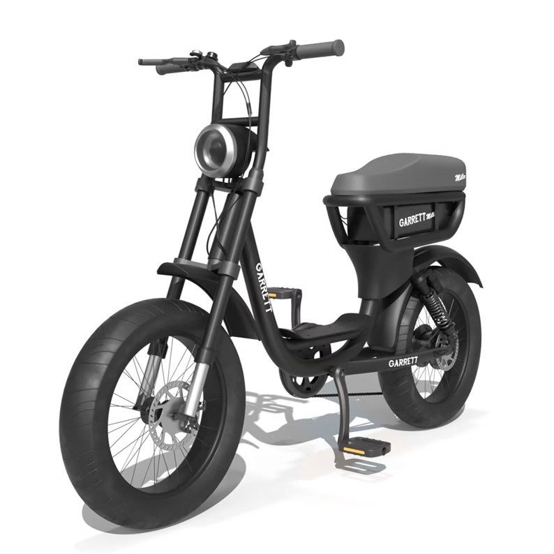Vélo électrique biplace cargo garrett miller city, batt simple, pneus route – Image 3