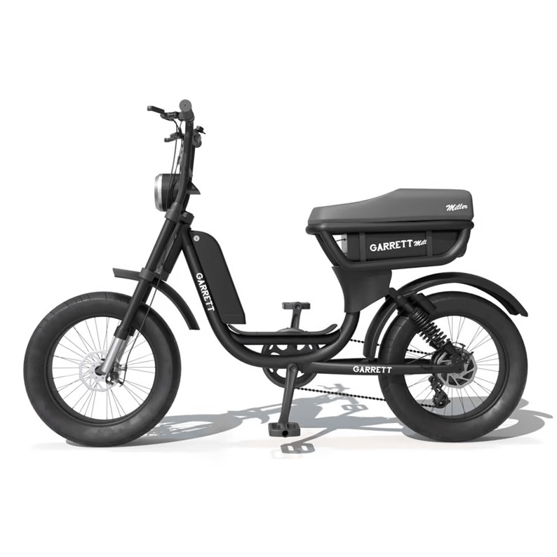 Vélo électrique biplace cargo garrett miller x, batt simple, pneus route