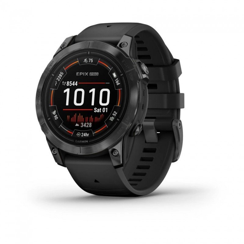 Montre Garmin EPIX Gen 2 Sapphire Titane 47 mm + bracelet nylon gris – Image 13