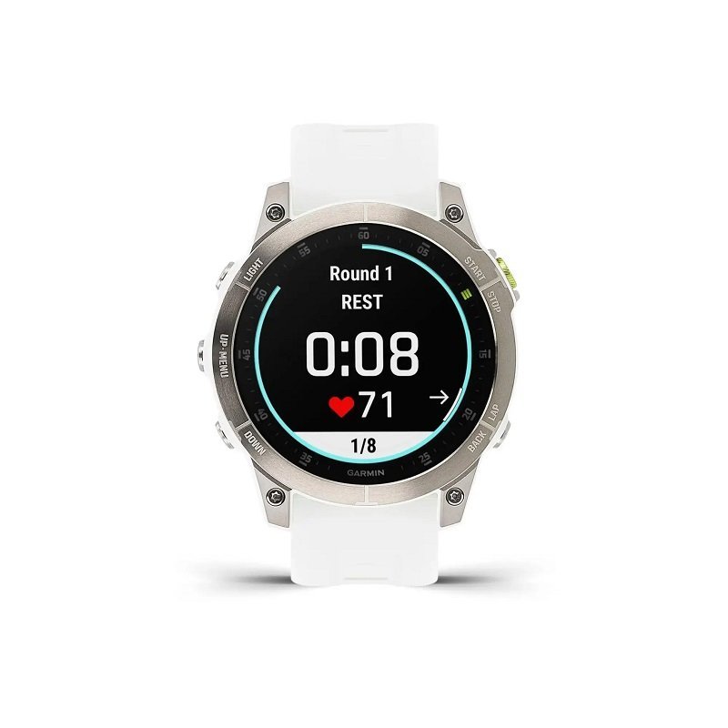Montre Garmin EPIX Gen 2 Sapphire Titane 47 mm + bracelet nylon gris – Image 6
