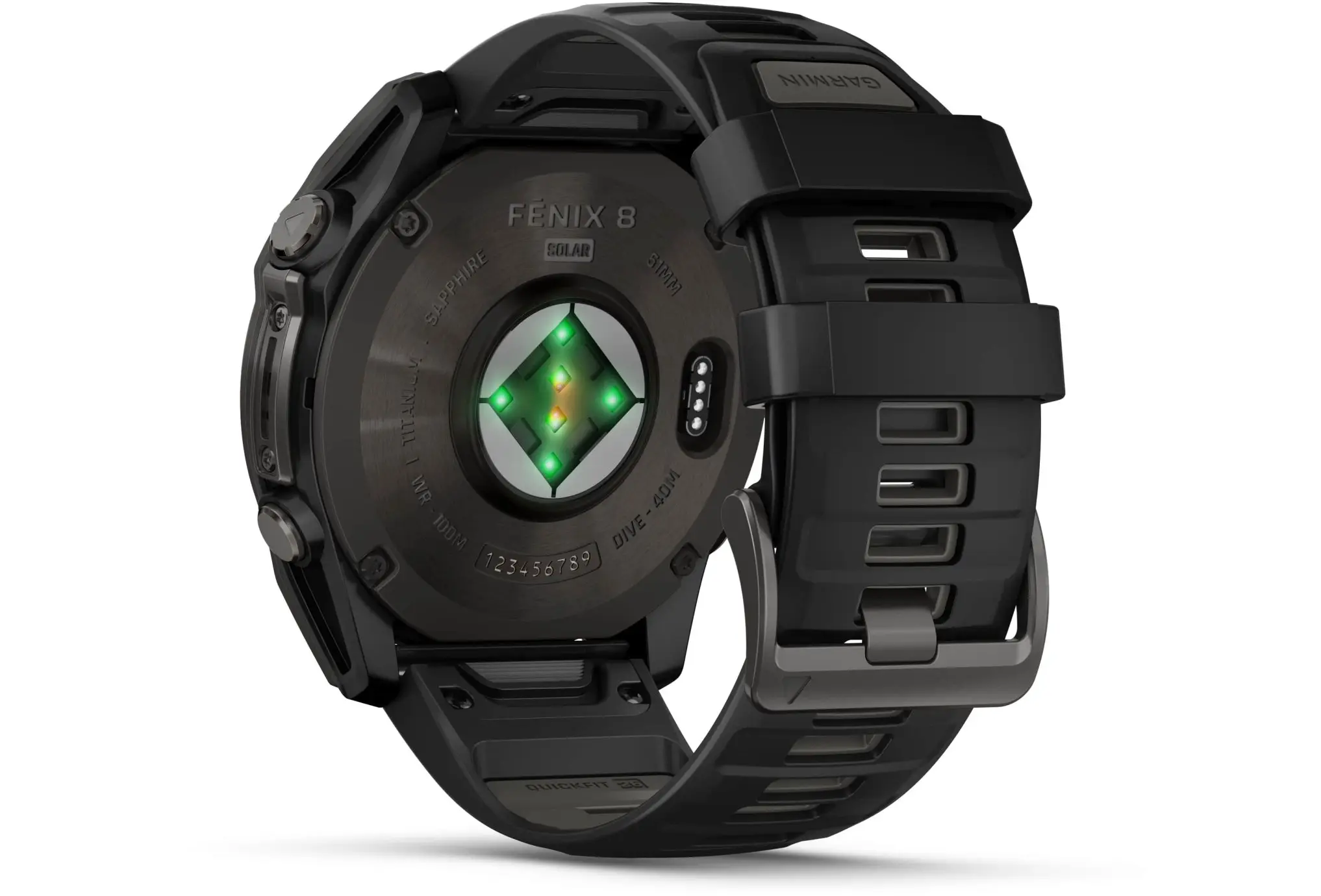 Montre Garmin Fenix 8 Solar Sapphire Titane 51mm – Image 4