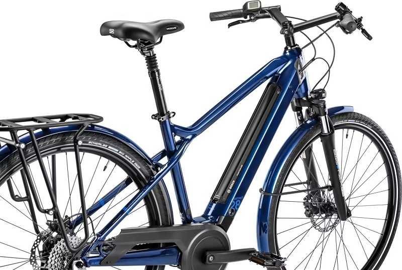 Velo Moustache Samedi 28.2 Shimano Altus 9V 500 Wh 700mm Bleu Nuit 2023 – Image 5