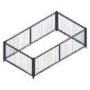 Rehausse grillagée +90cm pour SARIS 406X204